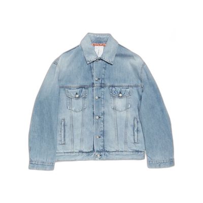 香港直邮ACNE STUDIOS 男士夹克 C90176228 SS2025 蓝色 纽扣翻领