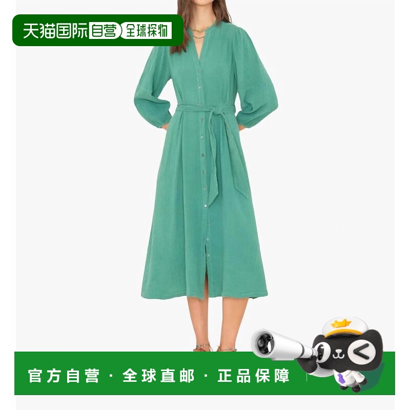 自营xirena赛琳娜瓶绿色连衣裙-瓶绿色 美国奥莱直发