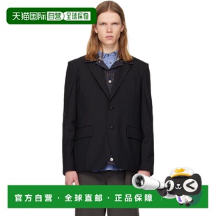 1h可退 香港直邮Sacai 男士 黑色 Suiting & Denim 西装外套 2603