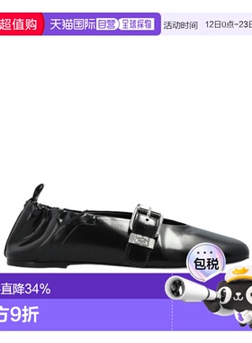 1h可退 香港直邮Ganni 圆头芭蕾舞鞋 B1020054