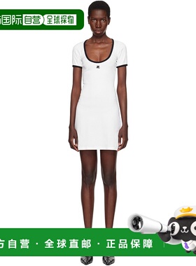 1h可退 香港直邮潮奢 Courreges 女士 白色 Holistic Contrast 连