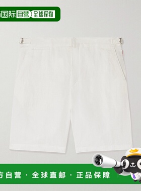 1h可退 香港直邮Orlebar Brown 男士 Norwich 直筒亚麻短裤 28008