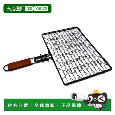 自营 Norpro不粘弹性烧烤篮-银色 美国奥莱直发