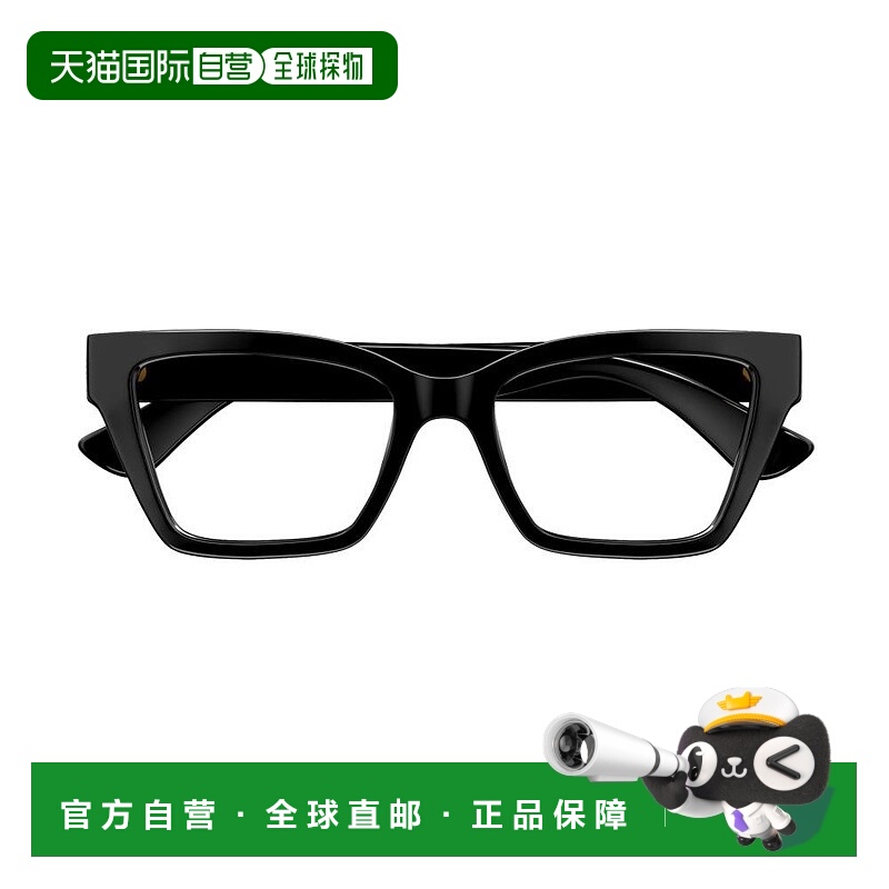 1h可退 香港直邮Gucci 古驰 女士 黑色 Minimal Cat Eye 眼镜 GG1