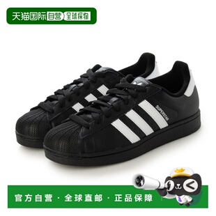 日本直邮adidas JI0079 Adidas Superstar II 运动鞋（黑色 x 白
