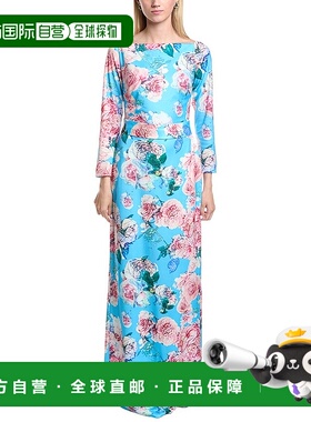 自营 Rene Ruiz露肩礼服-粉红色 美国奥莱新款直发连衣裙长裙