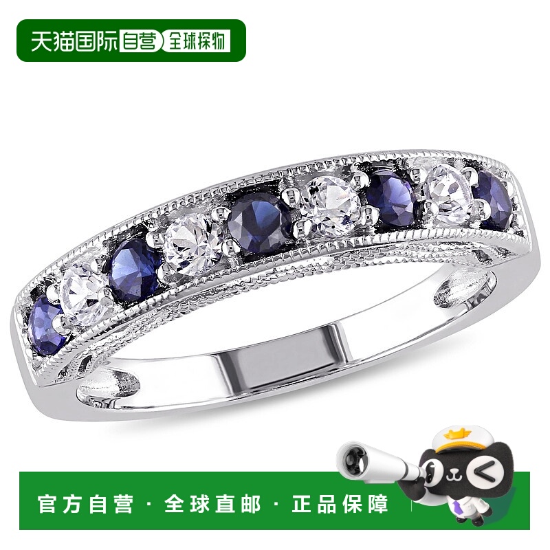 自营 925 纯银 Mimi & Max 4/5 克拉 TGW 创造蓝色和创造白色蓝宝