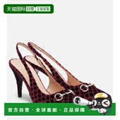1h可退 马衔扣天鹅绒露跟浅口 古驰 女士 香港直邮潮奢 Gucci