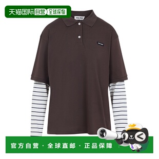 Polo衫 翻领长袖 MJL07617ORSOOO Miu 香港直邮Miu