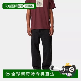 牛仔裤 欧洲直邮Carhartt 黑色棉休闲裤 Wip 子 男士