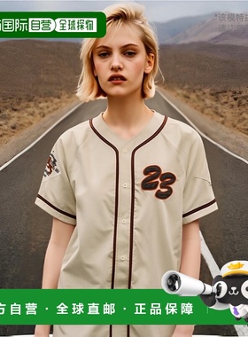 韩国直邮THISISNEVERTHAT 运动T恤Script Baseball Jersey Cream
