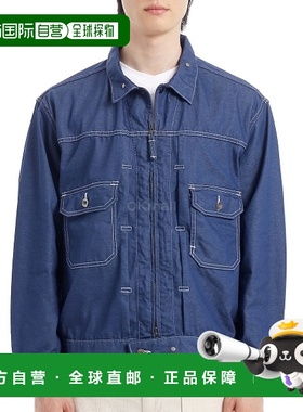 韩国直邮Engineered Garments 卡车司机夹克 B - 靛蓝 CP 牛仔布