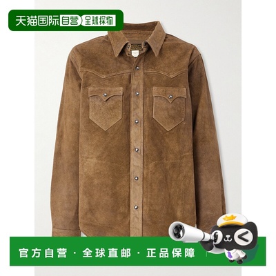1h可退 香港直邮RRL 拉夫 劳伦RRL 女士 Willet 绒面革夹克 78293