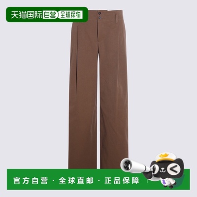 香港直邮CHLOÉ 女士休闲裤 CH25APA11365208 AW2025 棕色 WIDE LE