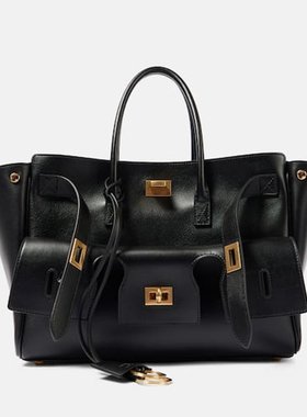 潮奢 Balenciaga 巴黎世家 女士 Bel Air 小号皮革手提包