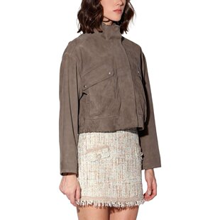 Suede Rihanna Baker 美国奥莱 slate suede Jacket 自营Walter