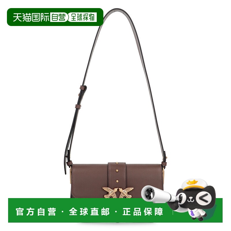 1h可退 香港直邮PINKO 女士斜挎包 104340A0QOL74Q CO 棕色 翻盖