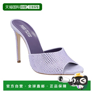 自营 Paris Texas Holly 细高跟皮革穆勒鞋 - 紫色 美国奥莱直发
