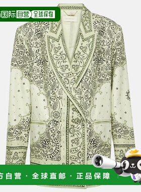 香港直邮ZIMMERMANN 女士 Matchmaker 印花亚麻西装外套