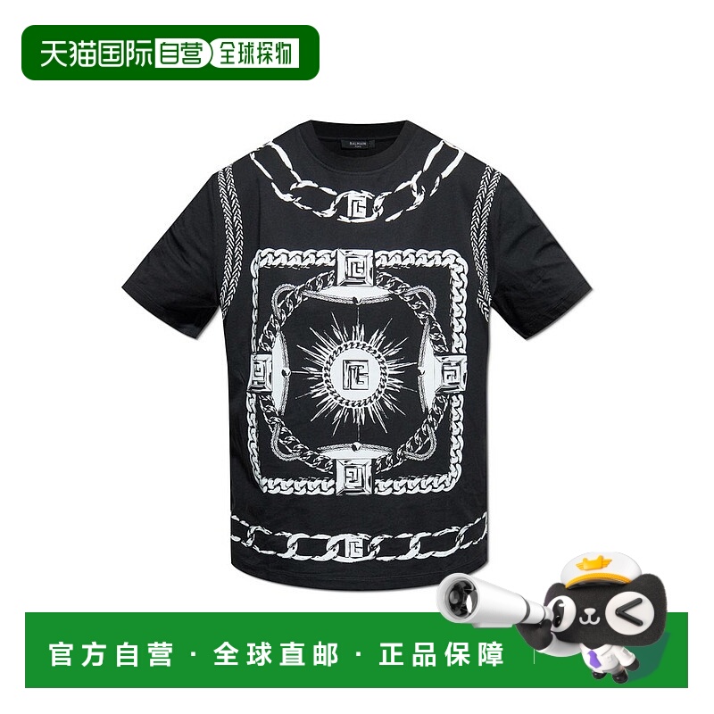 1h可退 香港直邮Balmain 巴尔曼 男士 短袖T恤 FH1EG000GF08