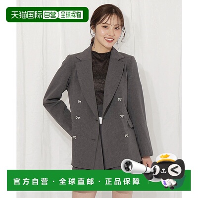 1h可退 日本直邮WILLSELECTION体 女士蝴蝶结装饰纽扣西装外套 20