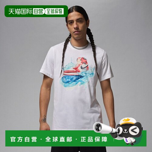 日本直邮Jordan 男士女士篮球短袖T恤 飞翼 Essential AJ1 圆领 T