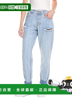 自营 one teaspoon一茶匙重复浅蓝色气球宽松牛仔裤 - 蓝色 美国