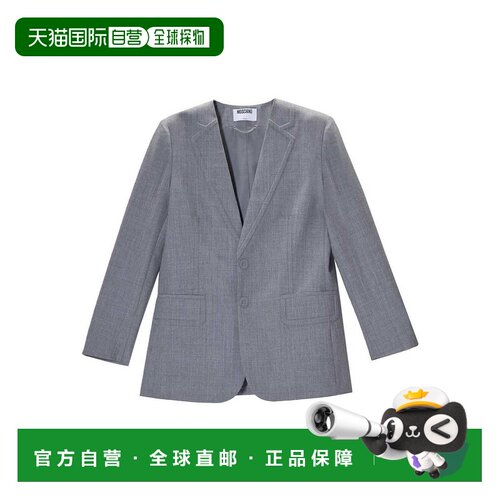 香港直邮MOSCHINO 女士夹克 51005220497 SS2026 灰色 Giacca Emb