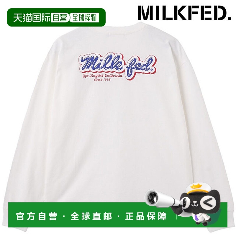 日本直邮MILKFED. ICING LOGO T恤 [103254011002 FW25] 女士白色