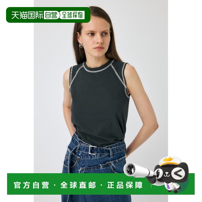 1h可退 日本直邮MOUSSY 女士无袖拉格兰T恤 010HAS803961