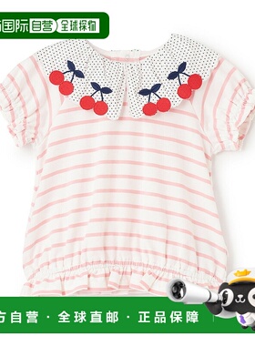 日本直邮Baby Cheer 樱桃领T恤