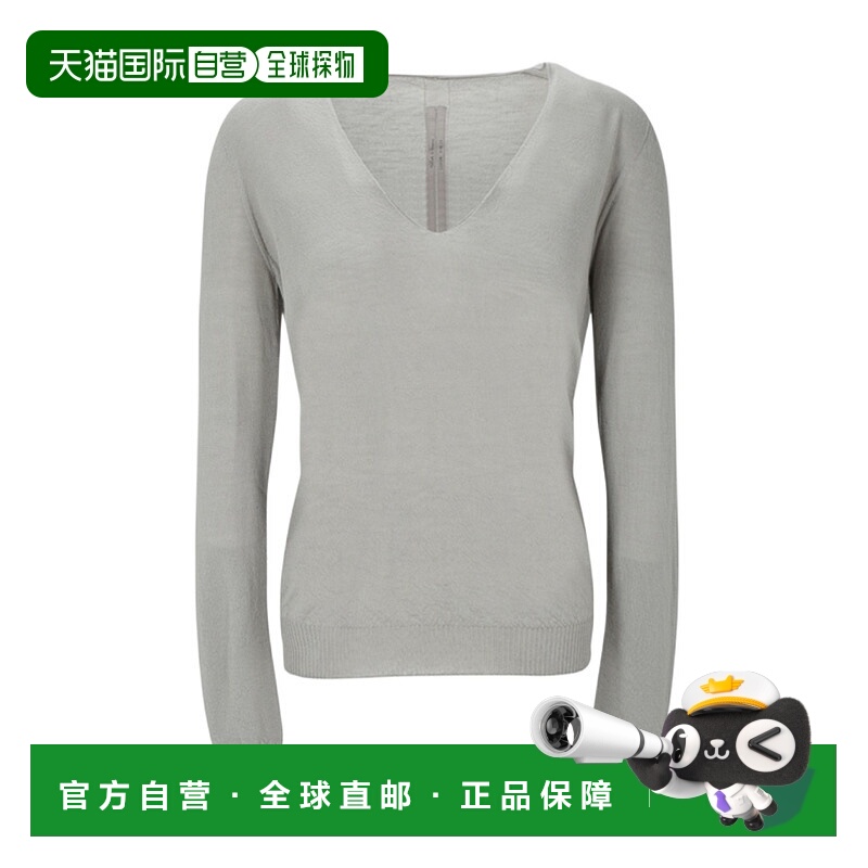 香港直邮Rick Owens V领长袖毛衣 RP02C1623WS