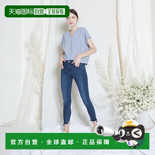 1h可退 日本直邮Right-on 女士条纹气球袖宽松衬衫 HR4623021通勤