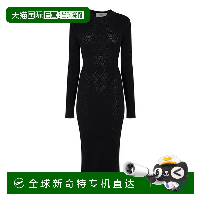 香港直邮Ami Paris女士 Ami De Cour中长连衣裙