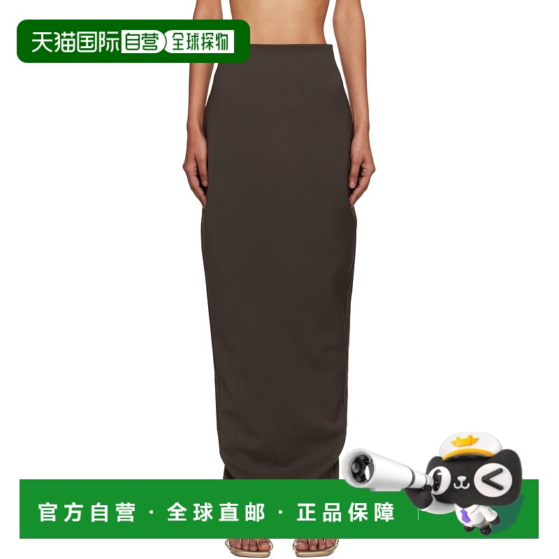 香港直邮Rick Owens 拉链半身裙 RP02E4344WST