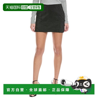 自营NANUSHKA Cersei Low Waist Mini Skirt - black 美国奥莱直