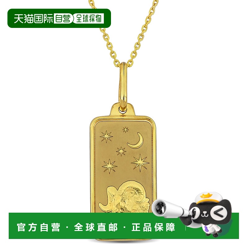 自营 10k 金 Mimi & Max 白羊座星座项链 - 黄金 美国奥莱直发