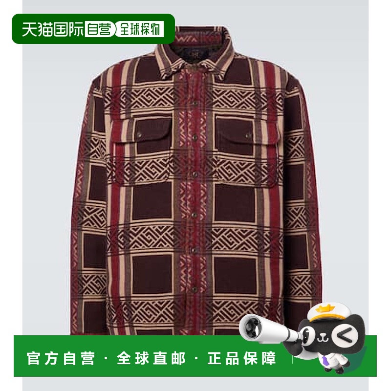 1h可退 香港直邮RRL 拉夫 劳伦RRL 男士 棉质提花衬衫式夹克