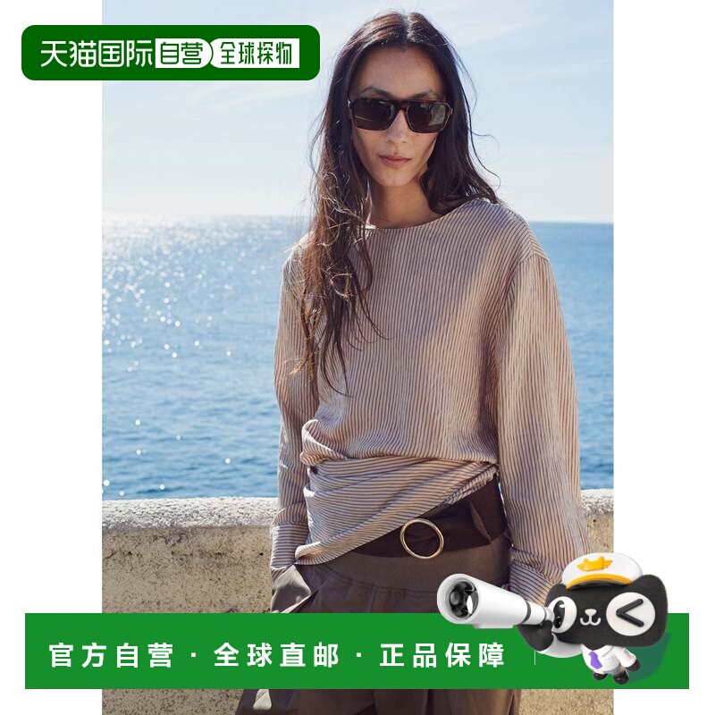 日本直邮MANGO 衬衫 棕色长袖