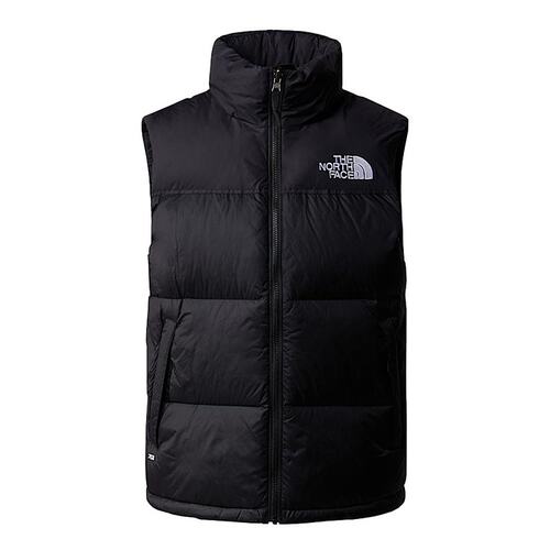 The North Face/北面24新款 男士黑色尼龙可折叠风帽马甲