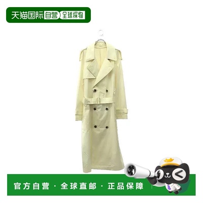 日本直邮中古Burberry博柏利男S级99新trench coat风衣丝绸外套白