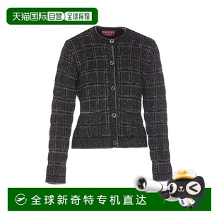 SS2025 1h可退 805754XKEDI1138 香港直邮GUCCI 黑 女士针织毛衣
