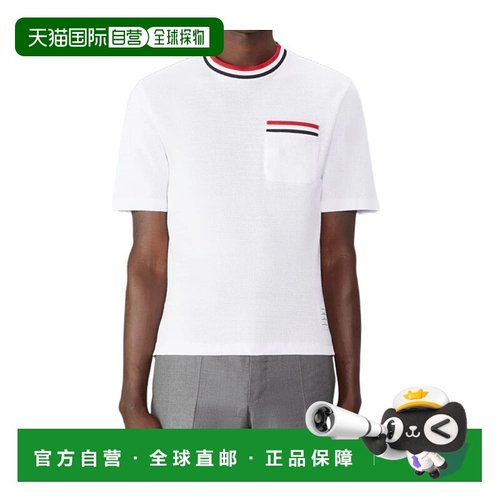 香港直邮THOM BROWNE 男士T恤 MJS259AJ0153100 CO 白色 Thom Bro