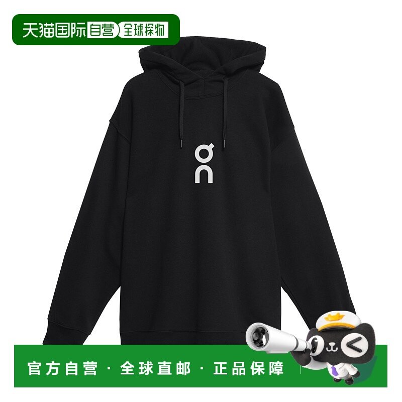 日潮跑腿ON昂跑 女士俱乐部连帽衫卫衣 Black L 1we1004运动上衣