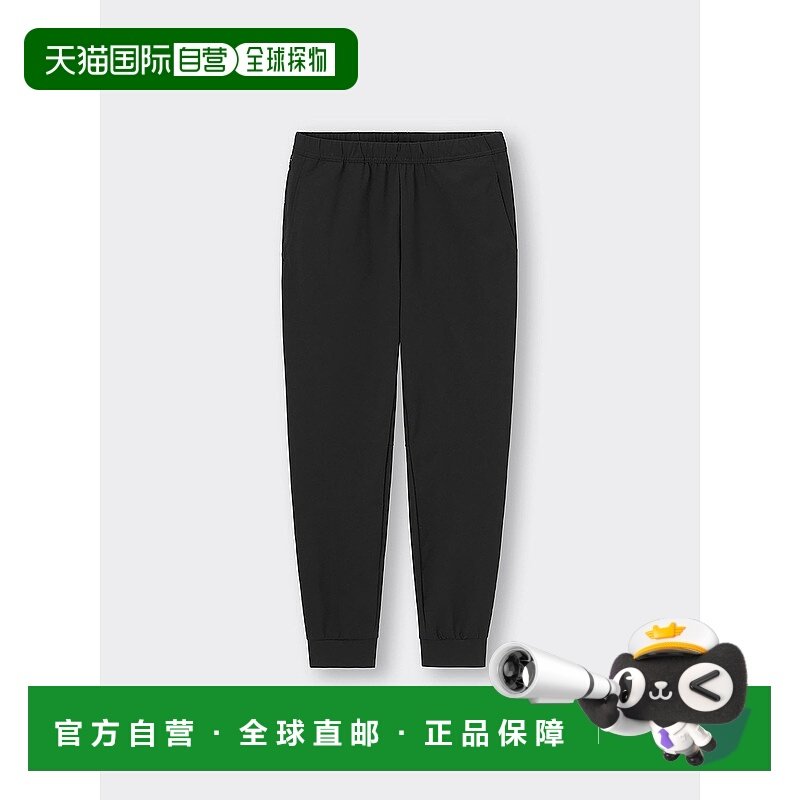日潮跑腿GU极优 干爽弹力慢跑裤 GA+EC 76-80cm 09 BLACK MEN XS