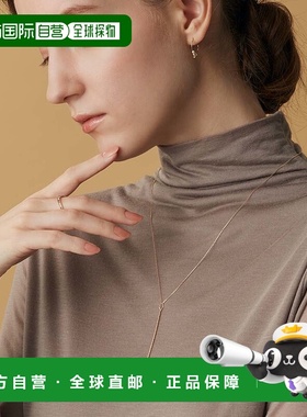 日本直邮日潮 agete 阿卡朵K10项链黄色 均码吊坠饰品简约