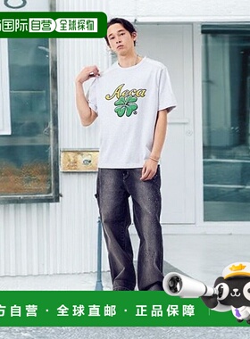 韩国直邮AECA WHITE 男士T恤AWCMSSBDTTSSO007A2BD CLOVER FLOWER