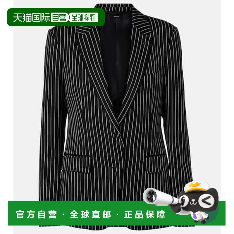 1h可退 香港直邮Tom Ford 汤姆 福特 女士 细条纹羊毛棉质西装外,女装/女士精品,西装,淘宝优惠券,粉丝福利购,淘宝优惠卷