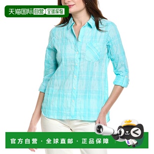 自营 foxcroft福克斯克罗夫特科尔衬衫-蓝色 美国奥莱直发新款