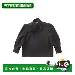 1h可退 日本直邮DRESSLAVE 女士斜绑带领口设计长袖衬衫 91602109